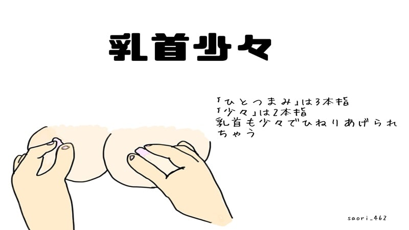 AVの乳首の触り方乳首少々